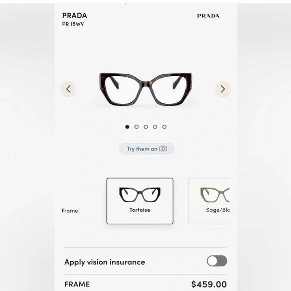 PRADA Glasses Frames NIB 52-17-145 - Picture 6 of 9